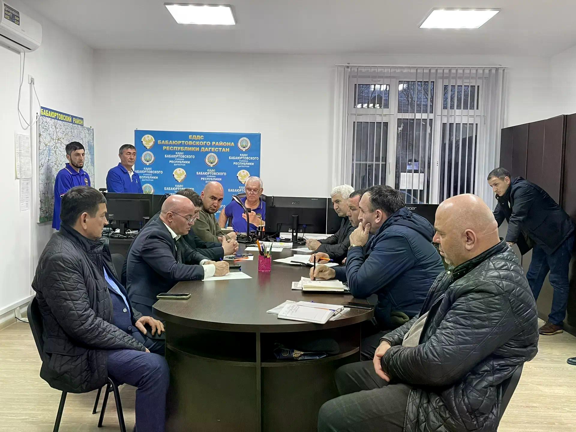 Итоги заседания комиссии по чрезвычайным ситуациям и обеспечению пожарной безопасности в Бабаюртовском районе.
